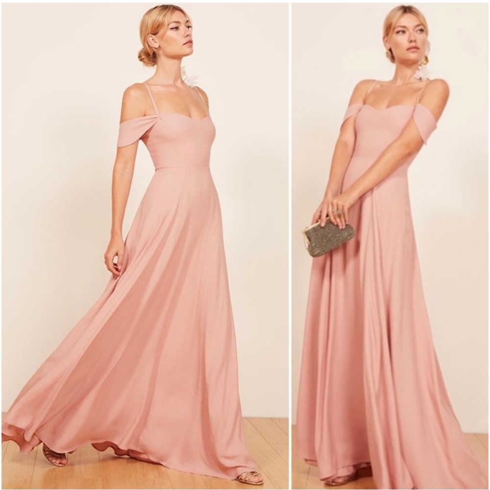 Reformation Dress in Blush